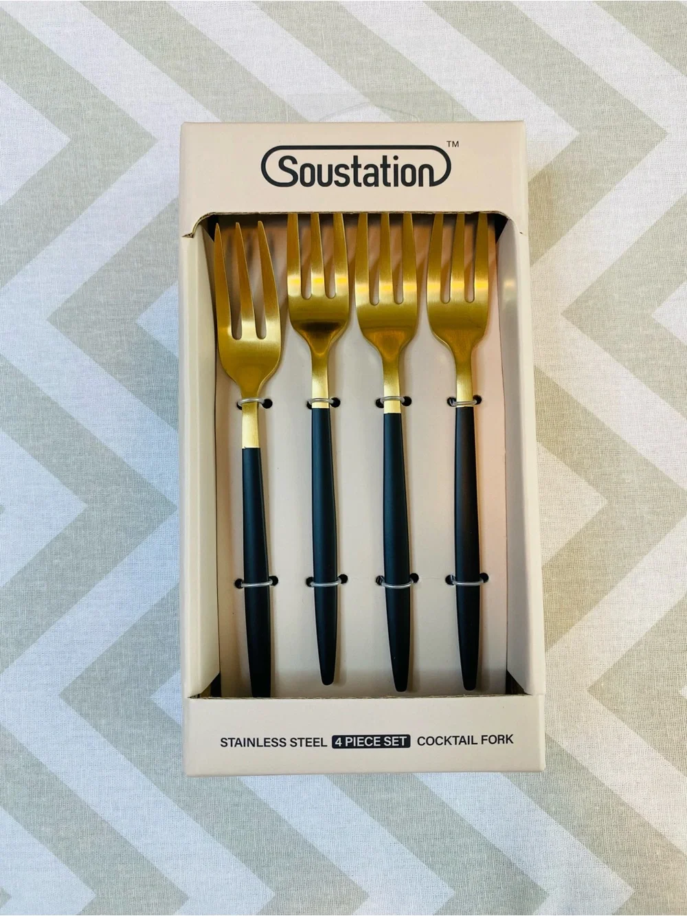 Stainless Steel Cocktail Forks 4pc Set